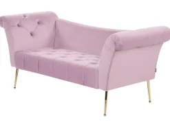 Discount Szezlong NANTILLY Welur Jasno Szezlongi|Wszystkie Sofy