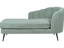 Clearance Szezlong ALLIER Boucle Zielony Szezlongi|Wszystkie Sofy