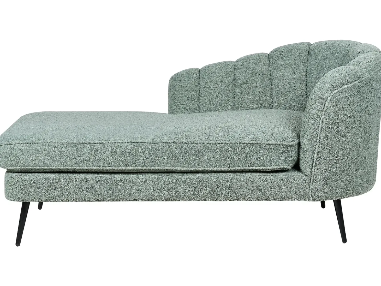 Clearance Szezlong ALLIER Boucle Zielony Szezlongi|Wszystkie Sofy