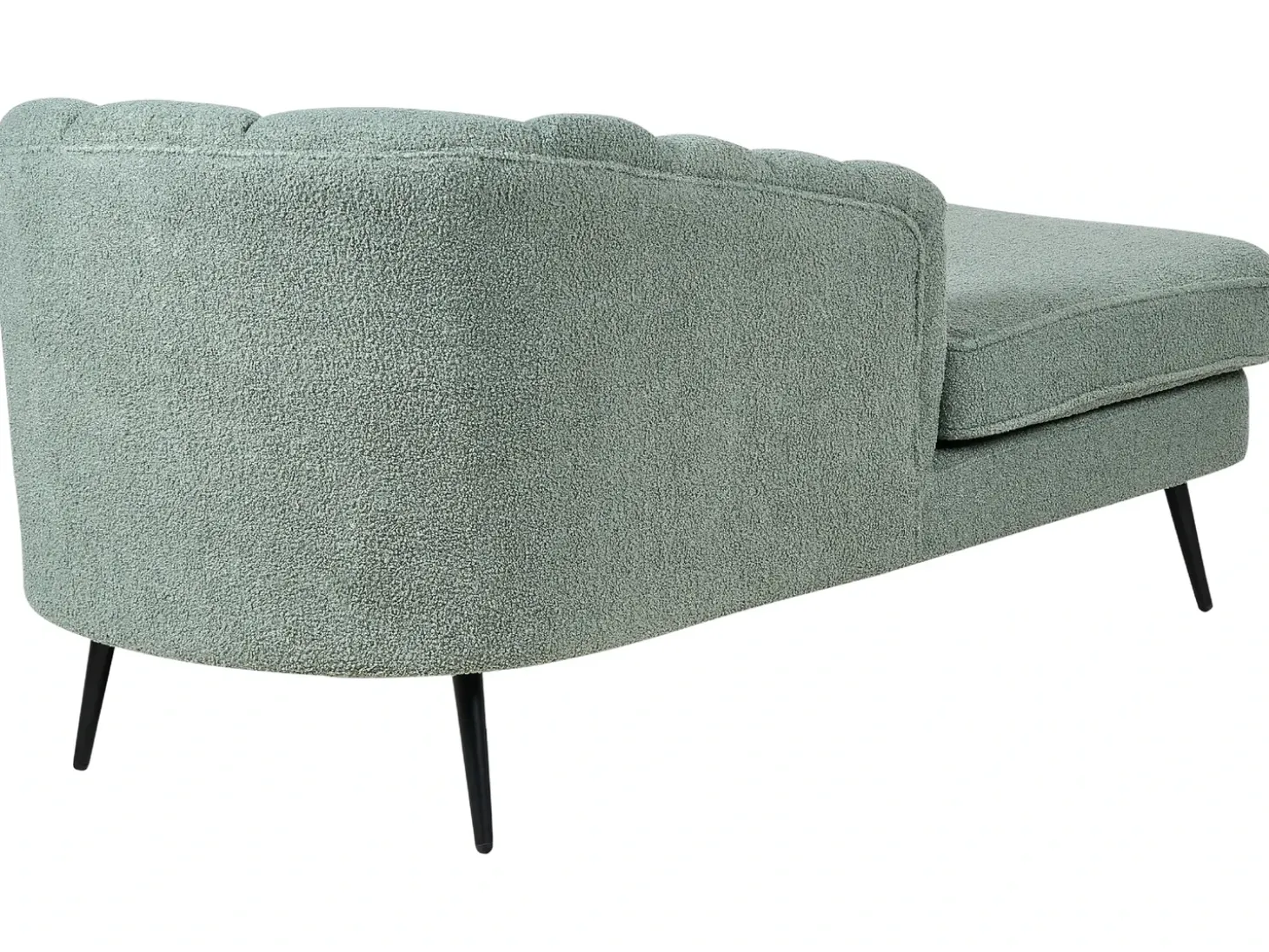 Clearance Szezlong ALLIER Boucle Zielony Szezlongi|Wszystkie Sofy