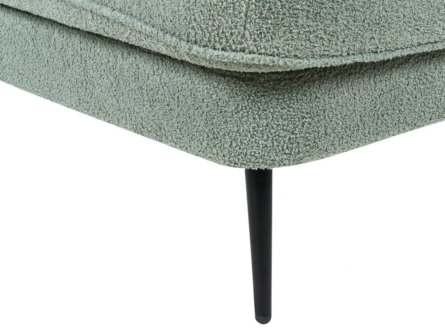 Clearance Szezlong ALLIER Boucle Zielony Szezlongi|Wszystkie Sofy