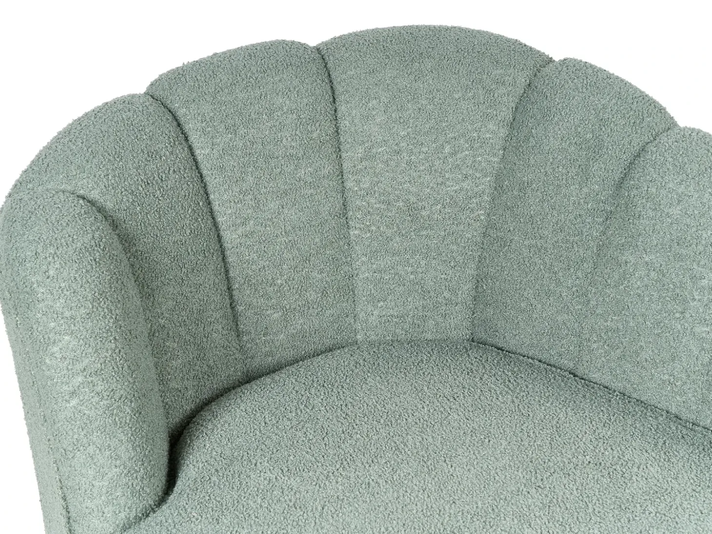 Clearance Szezlong ALLIER Boucle Zielony Szezlongi|Wszystkie Sofy