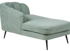 Clearance Szezlong ALLIER Boucle Zielony Szezlongi|Wszystkie Sofy