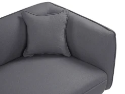 Discount Szezlong CHEVANNES Boucle Ciemnoszary Szezlongi|Wszystkie Sofy
