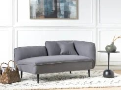 Discount Szezlong CHEVANNES Boucle Ciemnoszary Szezlongi|Wszystkie Sofy