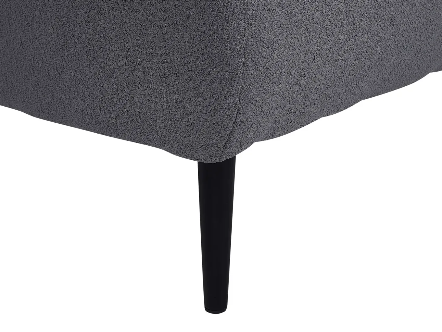 Discount Szezlong CHEVANNES Boucle Ciemnoszary Szezlongi|Wszystkie Sofy