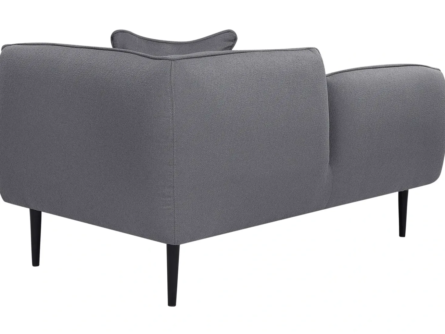 Discount Szezlong CHEVANNES Boucle Ciemnoszary Szezlongi|Wszystkie Sofy