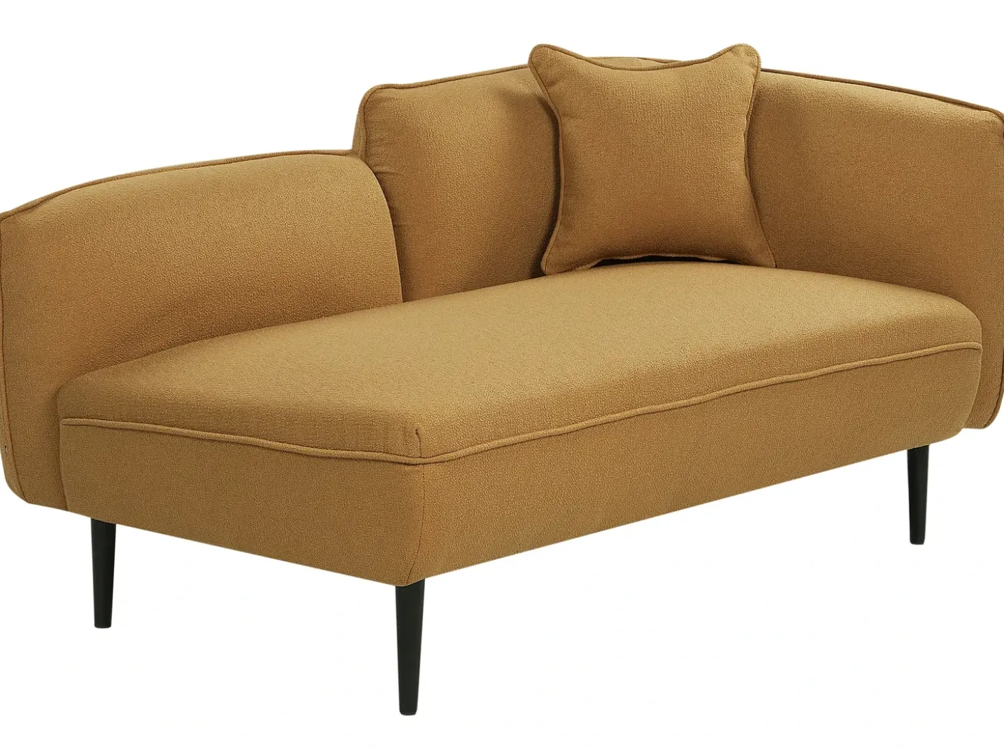 Discount Szezlong CHEVANNES Boucle Musztardowy Szezlongi|Wszystkie Sofy