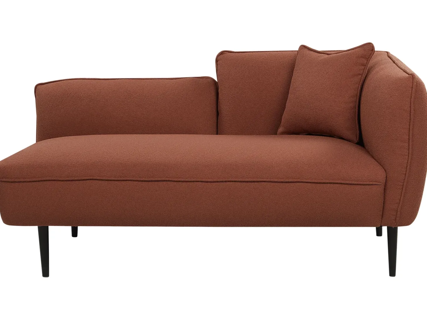 Clearance Szezlong CHEVANNES Boucle Bordowy Szezlongi|Wszystkie Sofy