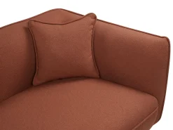 Clearance Szezlong CHEVANNES Boucle Bordowy Szezlongi|Wszystkie Sofy