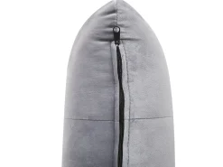 Hot Szezlong SIMORRE Welur Szary Wbudowany głośnik Bluetooth Szezlongi|Wszystkie Sofy