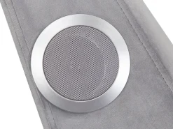 Hot Szezlong SIMORRE Welur Szary Wbudowany głośnik Bluetooth Szezlongi|Wszystkie Sofy