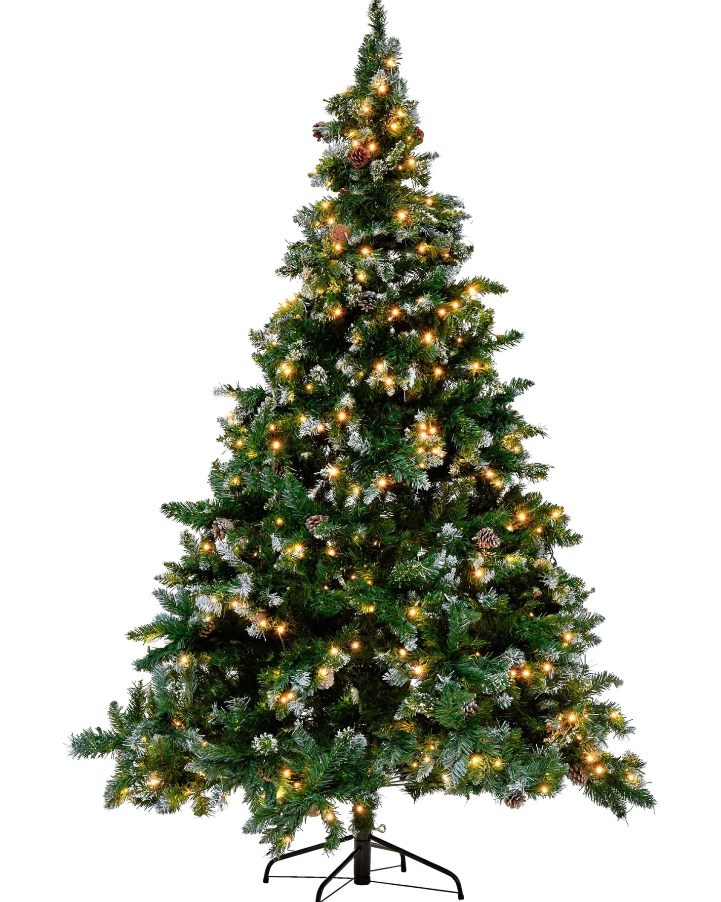 Sztuczna choinka świąteczna LED PALOMAR 180 cm Ciemnozielony