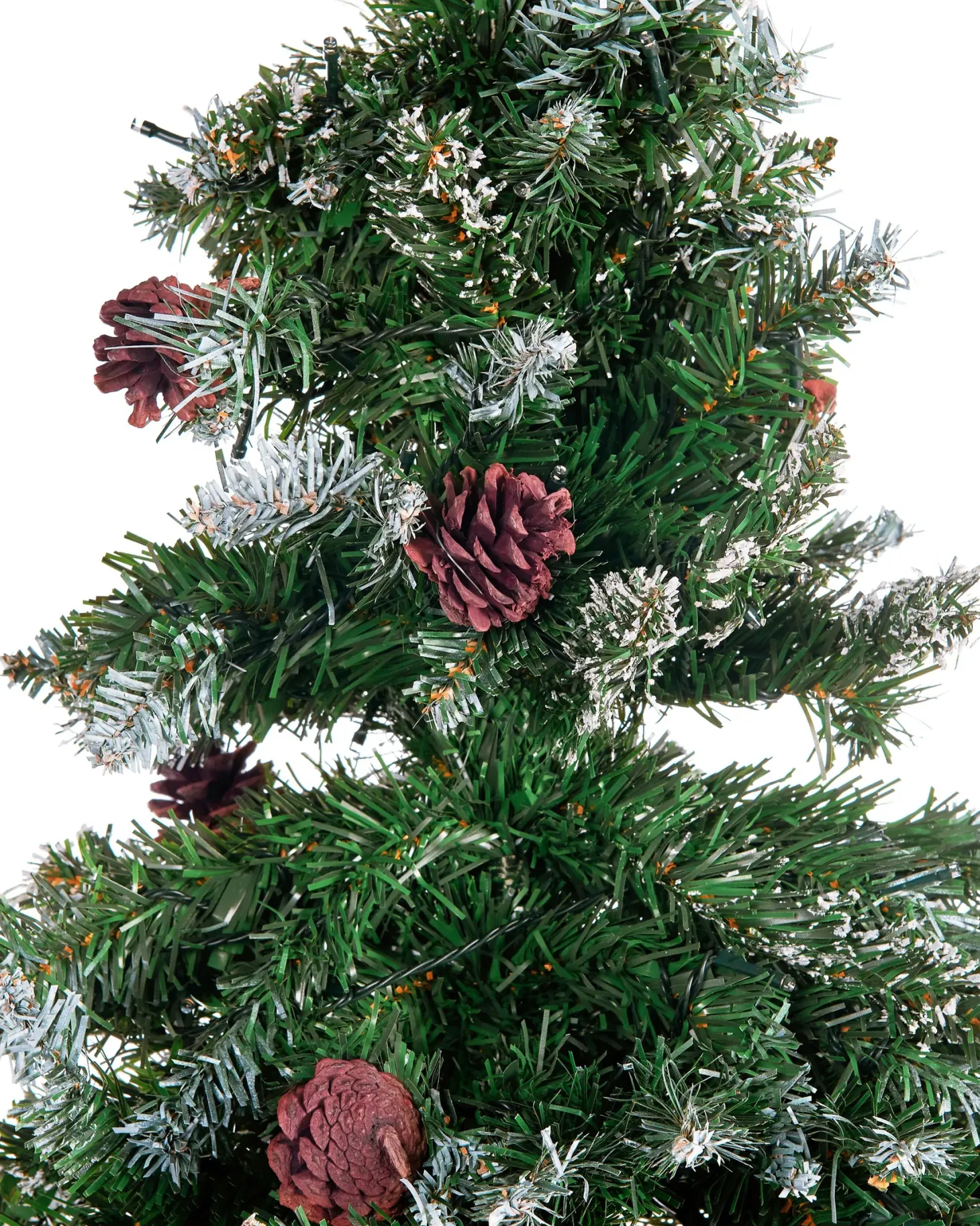 Sztuczna choinka świąteczna LED PALOMAR 180 cm Ciemnozielony