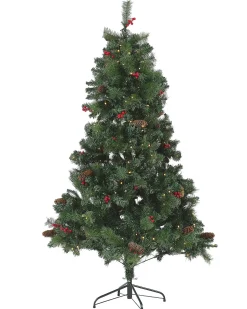 Sztuczna choinka świąteczna LED JACINTO 180 cm Ciemnozielony
