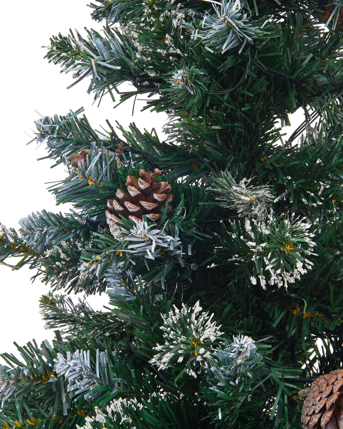 Sztuczna choinka świąteczna LED PALOMAR 120 cm Ciemnozielony