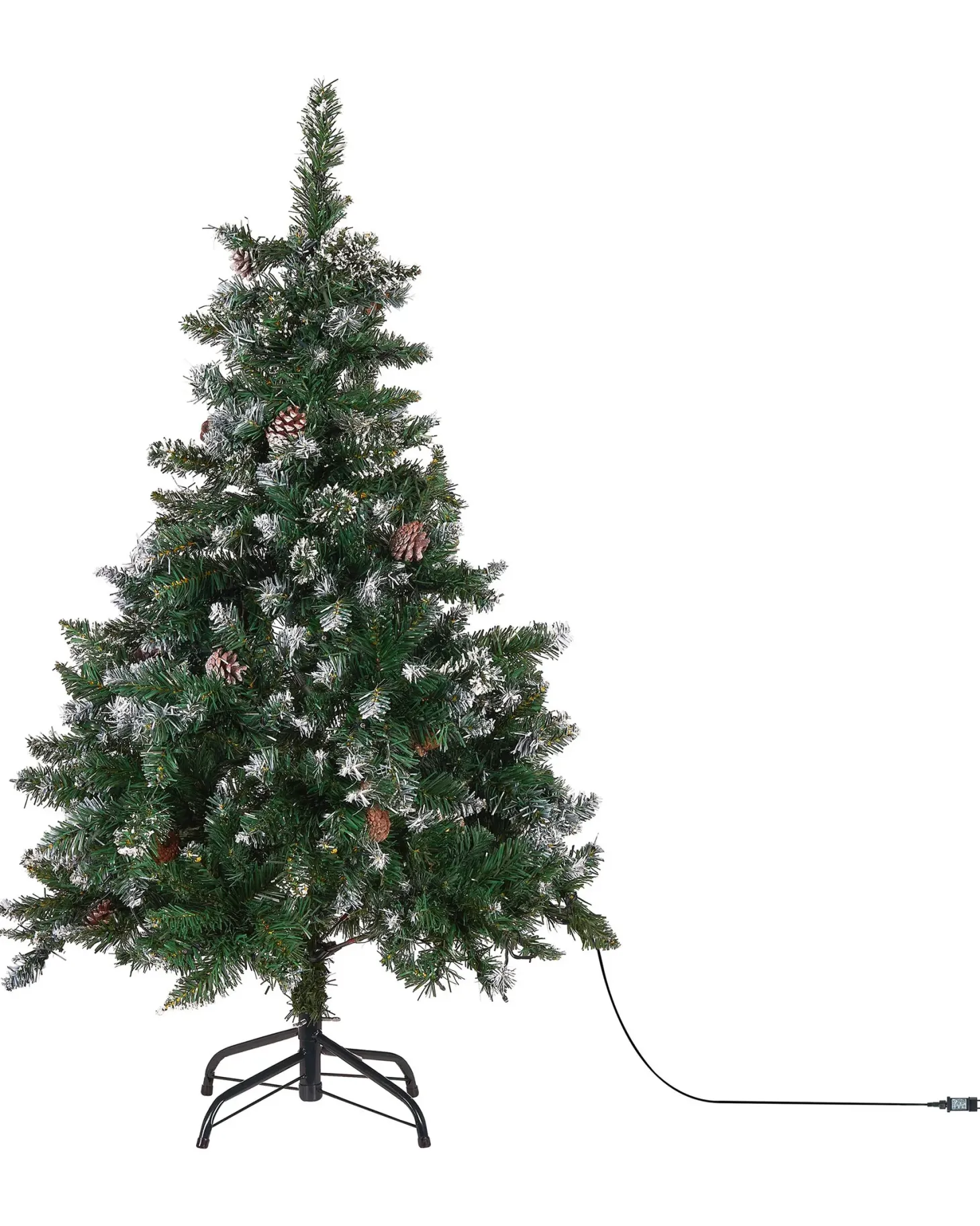 Sztuczna choinka świąteczna LED PALOMAR 120 cm Ciemnozielony