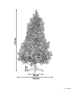 Sztuczna choinka świąteczna LED PALOMAR 210 cm Zielony