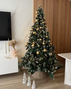 Sztuczna choinka świąteczna LED PALOMAR 210 cm Zielony
