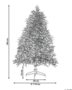 Sztuczna choinka świąteczna LED FIDDLE 180 cm Zielony