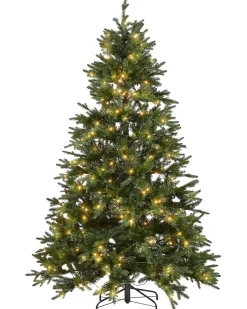 Sztuczna choinka świąteczna LED FIDDLE 210 cm Zielony
