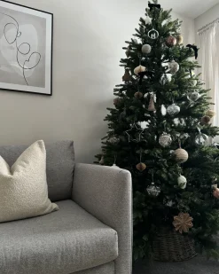 Sztuczna choinka świąteczna LED FIDDLE 210 cm Zielony