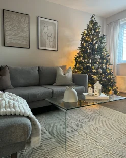 Sztuczna choinka świąteczna LED FIDDLE 210 cm Zielony
