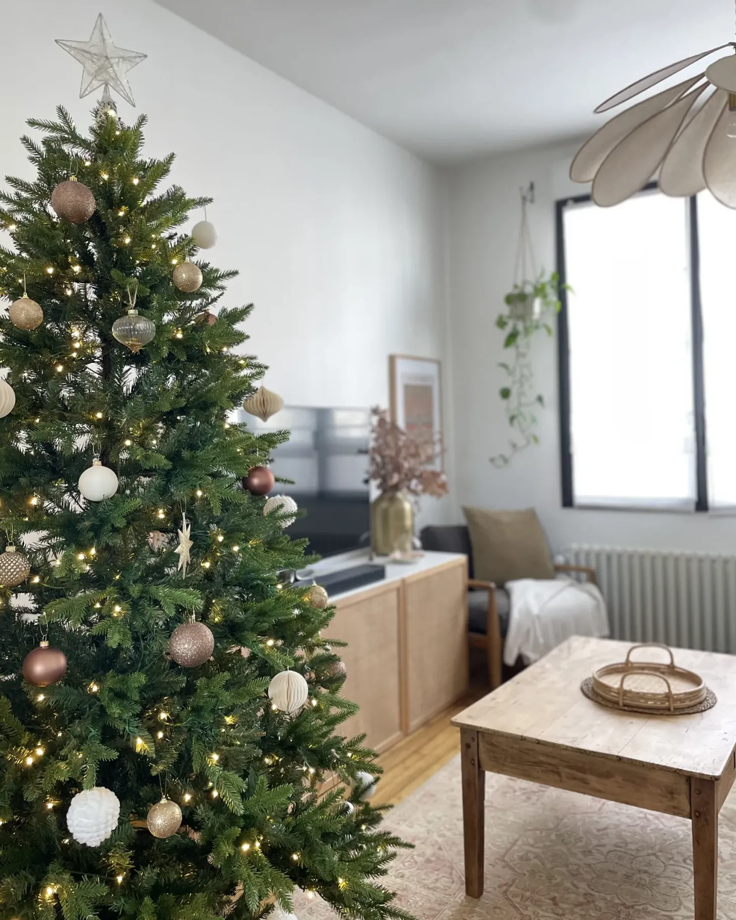Sztuczna choinka świąteczna LED FIDDLE 210 cm Zielony