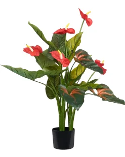 Sztuczna roślina ANTHURIUM 95 cm Zielony