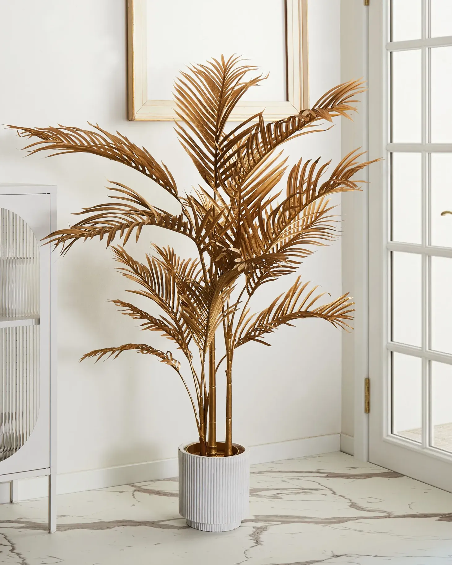 Sztuczna roślina ARECA PALM 160 cm Złoty