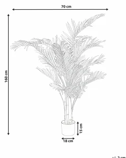 Sztuczna roślina ARECA PALM 160 cm Złoty