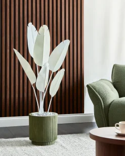 Sztuczna roślina BANANA TREE 123 cm Biały