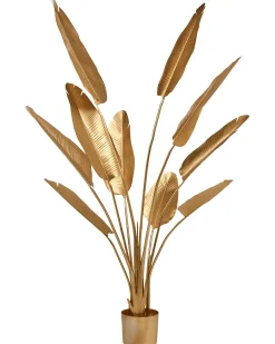Sztuczna roślina BANANA TREE 162 cm Złoty