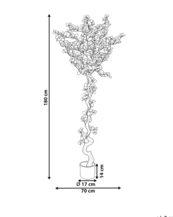 Sztuczna roślina BOUGAINILLEA TREE 180 cm Różowy