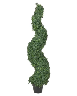 Sztuczna roślina BOXWOOD SPIRAL TREE 120 cm Zielony