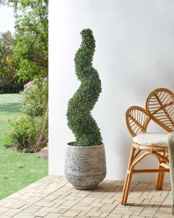 Sztuczna roślina BOXWOOD SPIRAL TREE 120 cm Zielony
