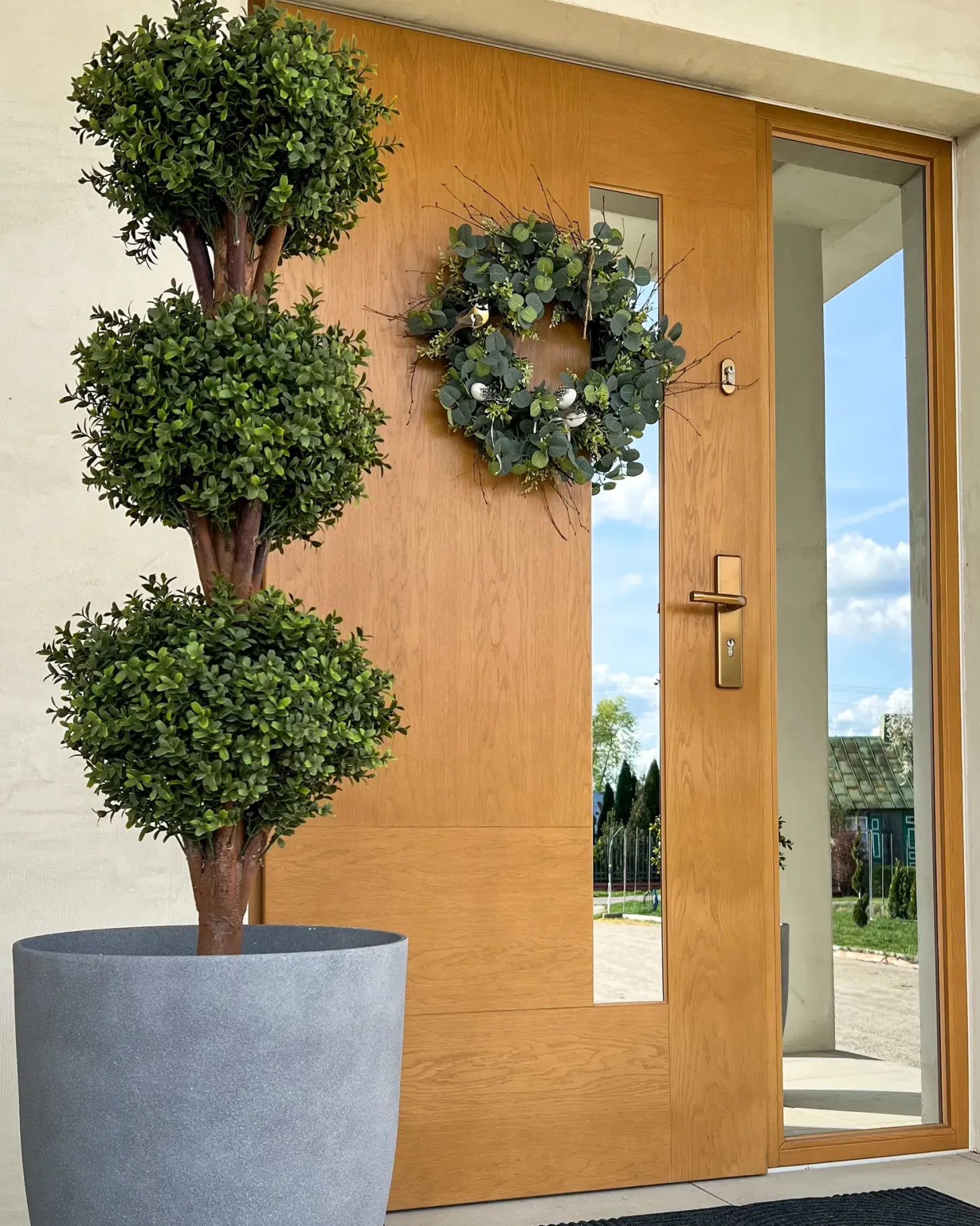 Sztuczna roślina BUXUS BALL TREE 120 cm Zielony