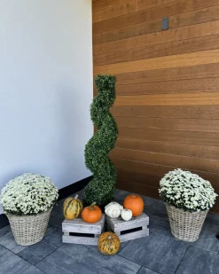Sztuczna roślina BUXUS SPIRAL TREE 98 cm Zielony