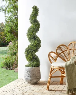 Sztuczna roślina BUXUS SPIRAL TREE 158 cm Zielony