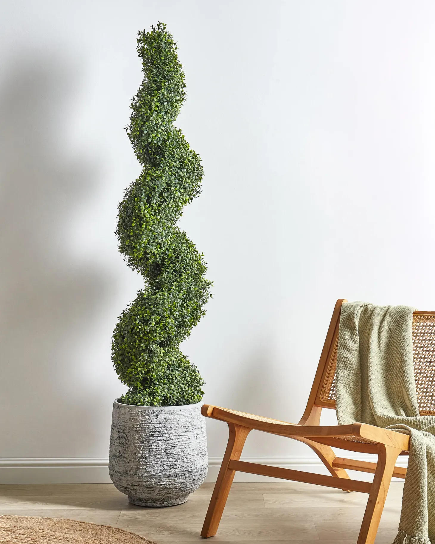 Sztuczna roślina BUXUS SPIRAL TREE 158 cm Zielony