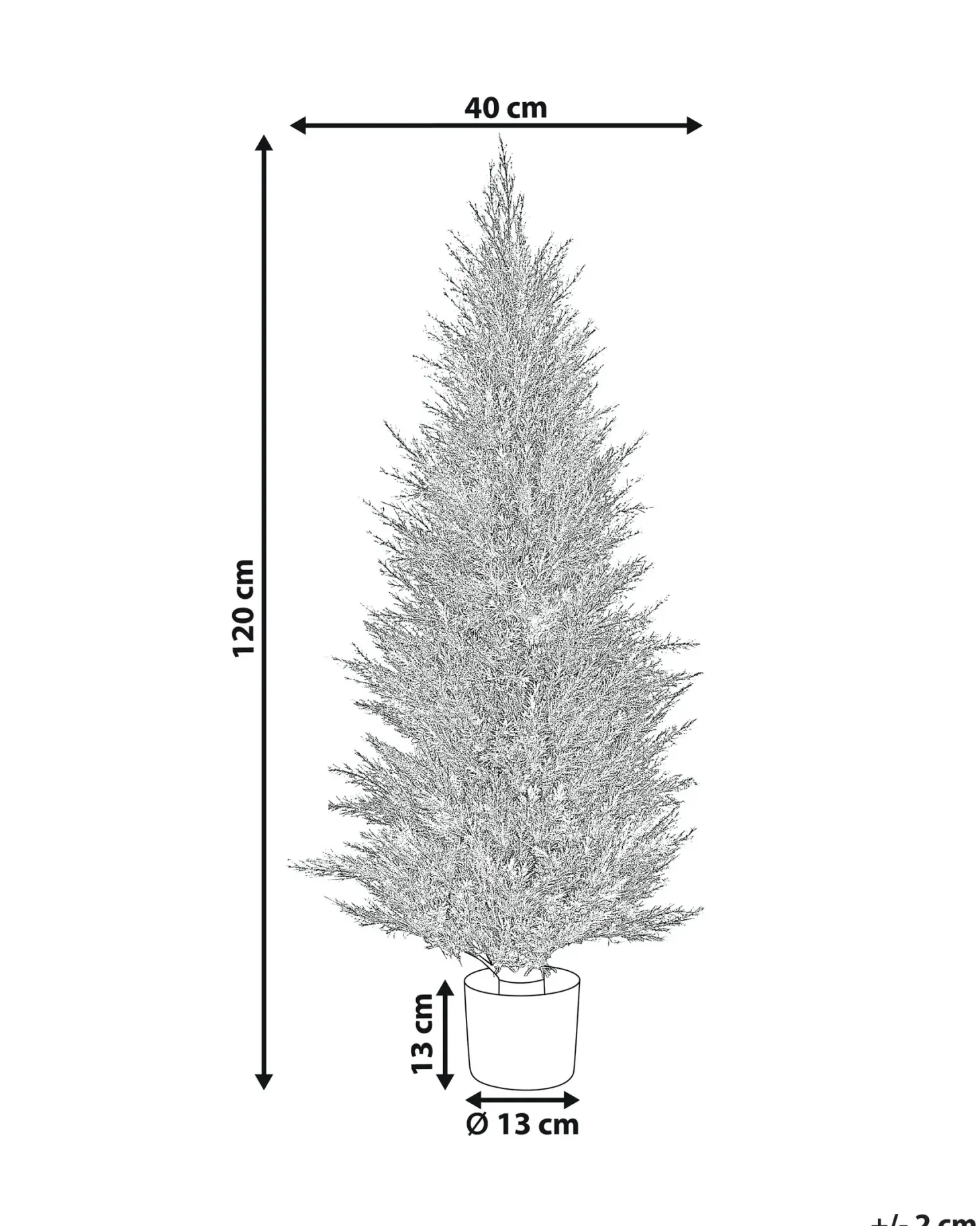 Sztuczna roślina CEDAR TREE 120 cm Zielony