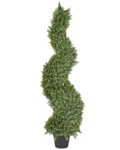 Sztuczna roślina CYPRESS SPIRAL TREE 126 cm Zielony