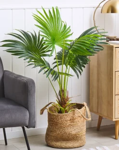 Sztuczna roślina FAN PALM 100 cm Zielony