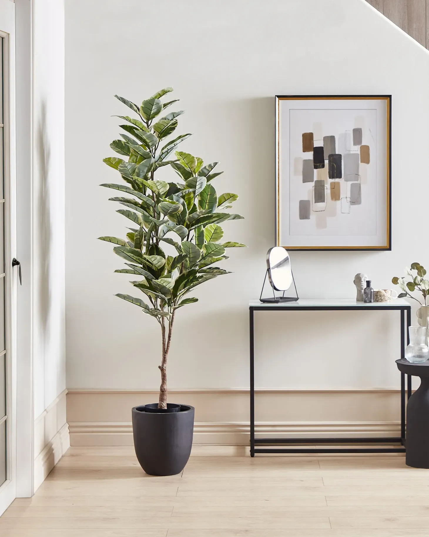 Sztuczna roślina FICUS ELASTICA 160 cm Zielony