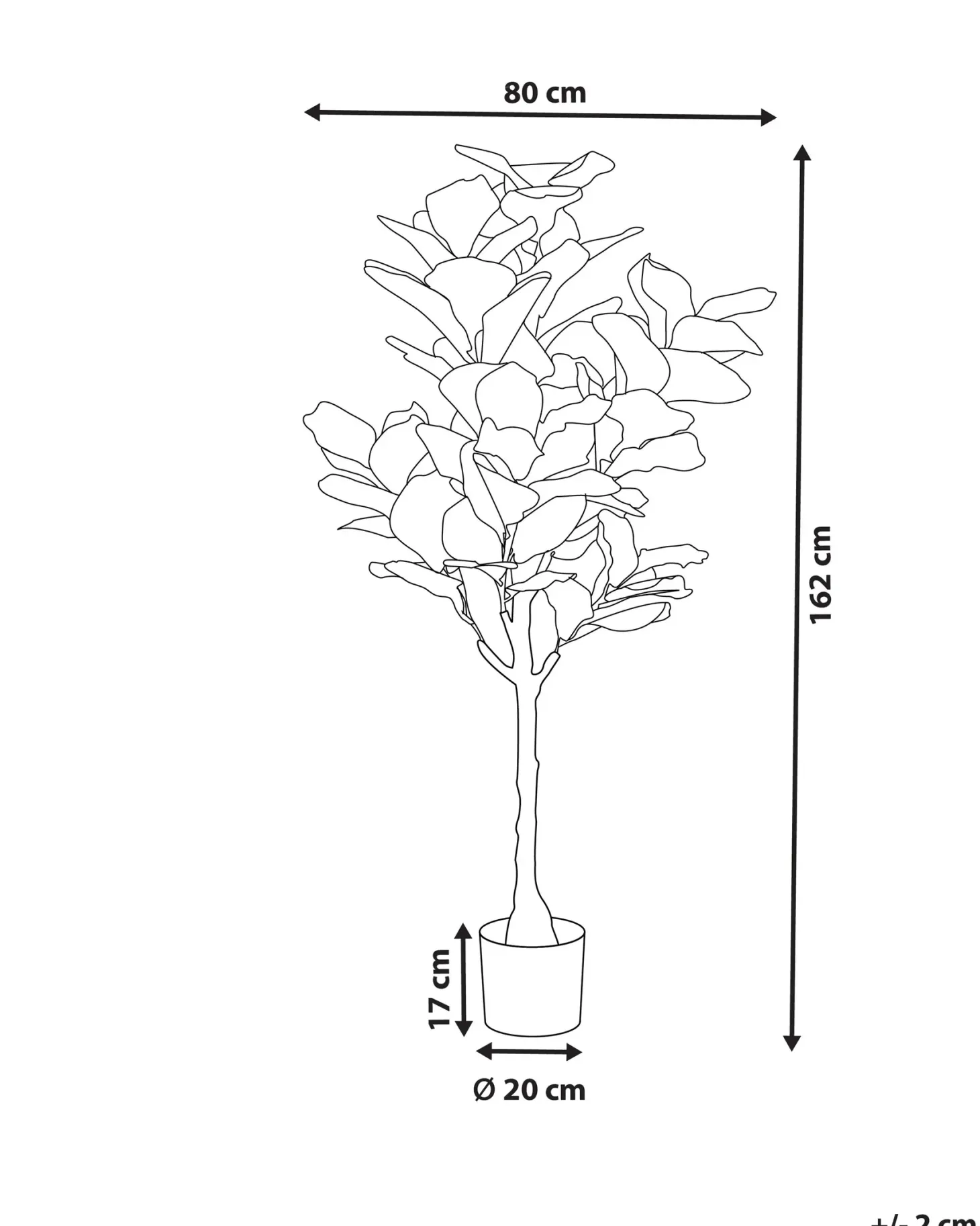Sztuczna roślina FIG TREE 162 cm Zielony