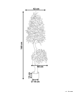 Sztuczna roślina LAURELE 160 cm Zielony