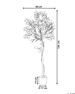 Sztuczna roślina LEMON TREE 156 cm Zielony