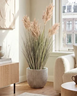 Sztuczna roślina MISCANTHUS GRASS 120 cm Brązowy