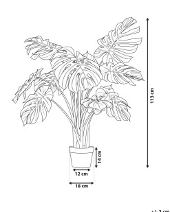 Sztuczna roślina MONSTERA PLANT 113 cm Zielony