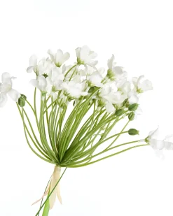 Sztuczna roślina ONION GRASS 120 cm Biały
